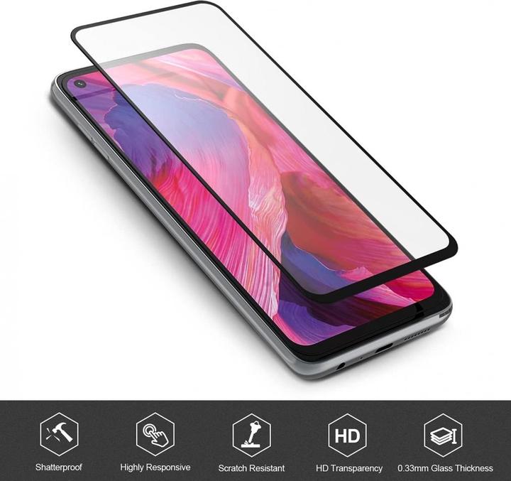 Actual product image Screenguard Oppo A74 5G Full Screen Protective Glass Film 2.5D 9H (1 Piece, Oppo A74 5G)