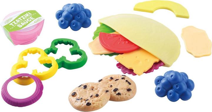 Actual product image Play Toy Food Crunchy Taco set, 18 pieces.