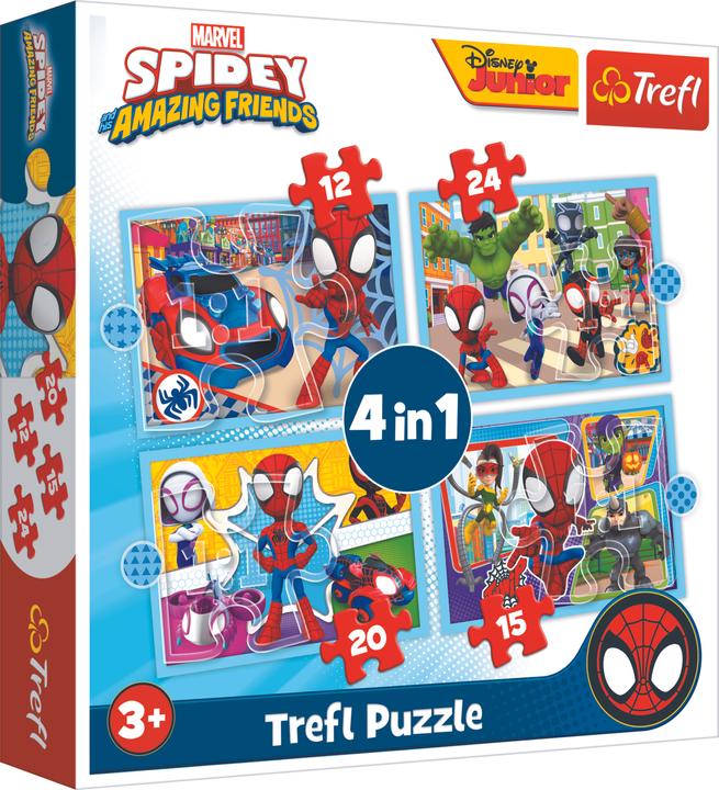 Image du produit Trefl Puzzle 4 en 1 - Marvel Spidey (71 pièces)