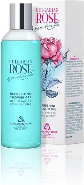 Actual product image Rose Refreshing Shower Gel Bulgarian Signature Spa with Oil, Caviar and Dead Sea Salt 200ml (200 ml)