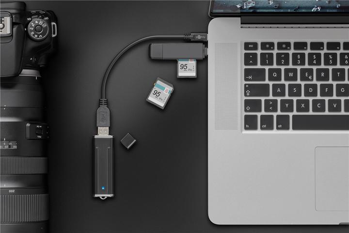 Produktbild Goobay USB 3.0 SuperSpeed Kabel > USB-C™, Schwarz, 0.2 m (0.20 m, USB 3.2 Gen 1)