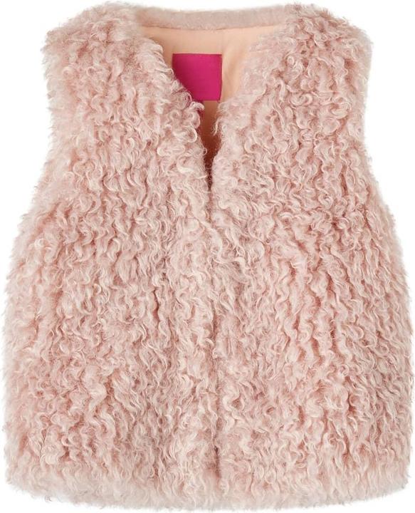 Immagine prodotto VidaXL Gilet da bambino in pelliccia ecologica rosa chiaro 92, materiale esterno (92)