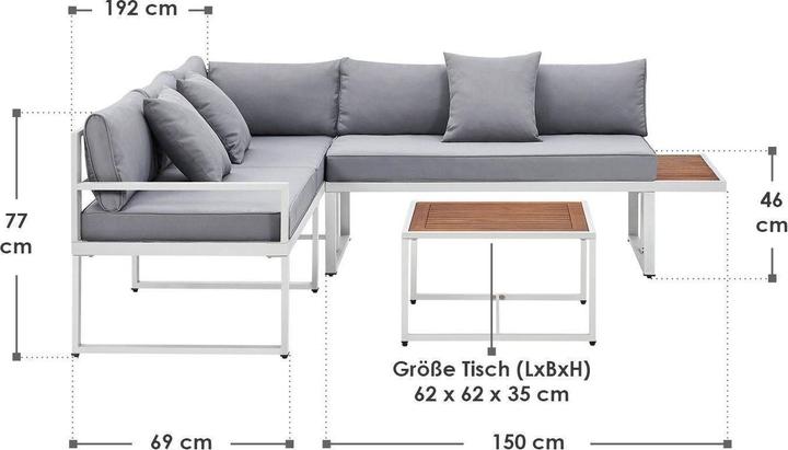 Actual product image Juskys Gartenlounge St. Tropez