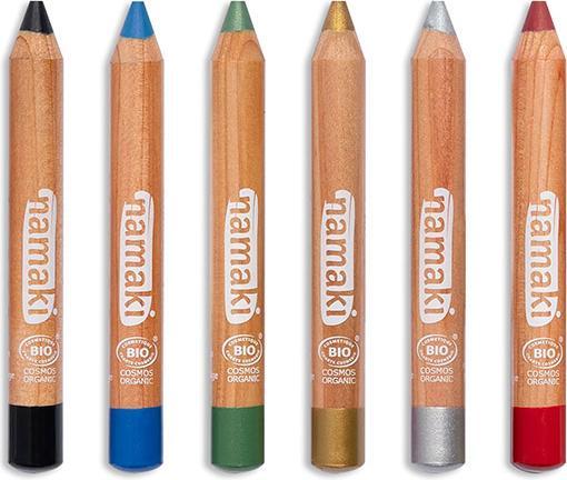 Actual product image Namaki Organic make-up pencils 6 colours, Intergalactic