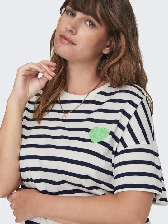 Image du produit Only Coupe normale Col rond Curve Top T-shirt (L)