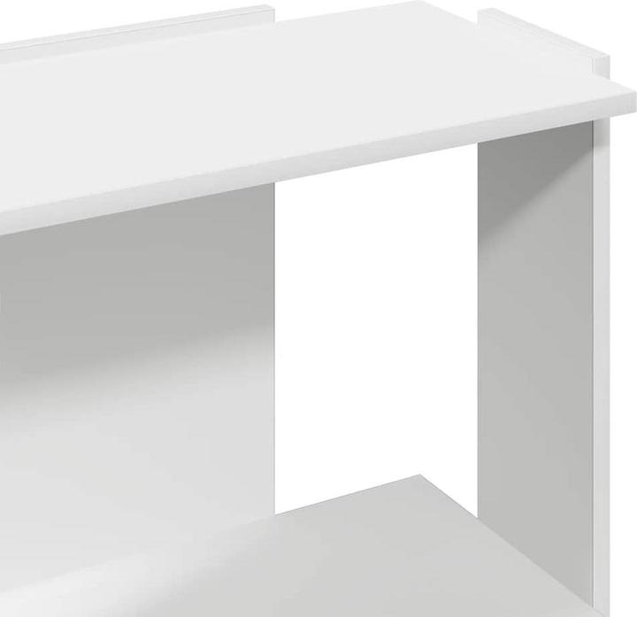 Image du produit VidaXL Bibliothèque 3 étagères Blanc 60x30x80 cm Bois composite (60 x 30 x 80 cm)