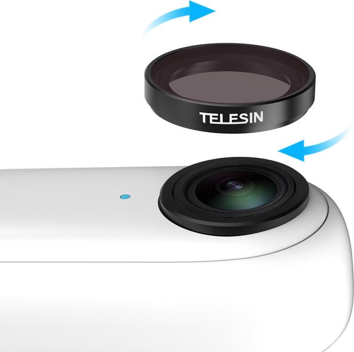 Immagine prodotto Telesin Set di filtri per lenti CPL/ND8/ND16/ND32 per Insta360 GO3