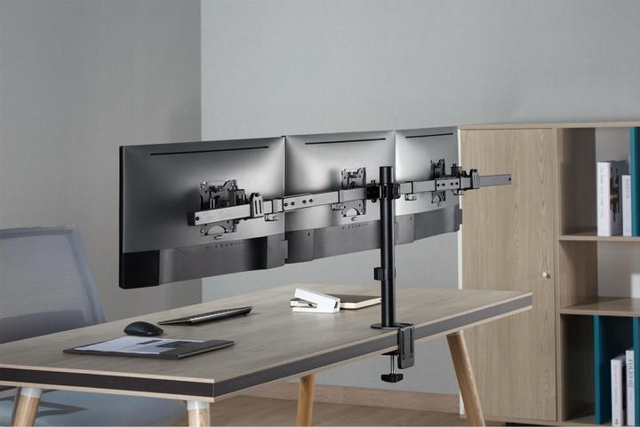 Image du produit InLine Support de table, pour 3x écran LCD/LED jusqu'à 81cm (32"), max. 7kg, noir (Tables, 32")