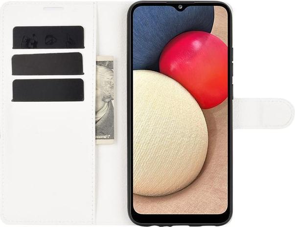 Actual product image MU Classic Litchi Leather Bookcover Series (Samsung Galaxy A02s)