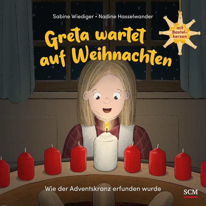 Image du produit Greta wartet auf Weihnachten - Wie der Adventskranz erfunden wurde (Allemand, Nadine Hasselwander Sabine Wiediger, 2024)