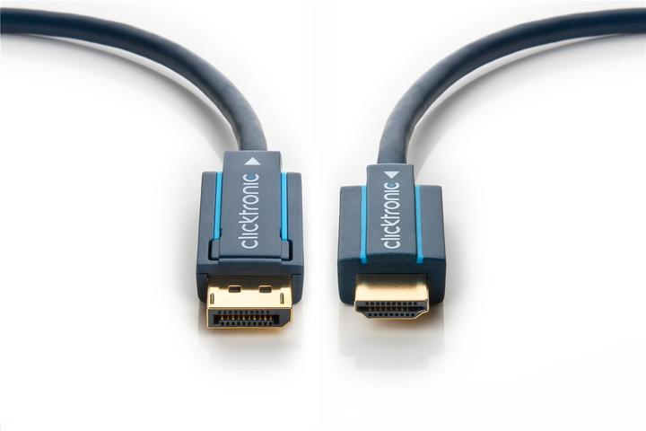 Actual product image clicktronic DisplayPort — HDMI (Typ A) (5 m, DisplayPort, HDMI)