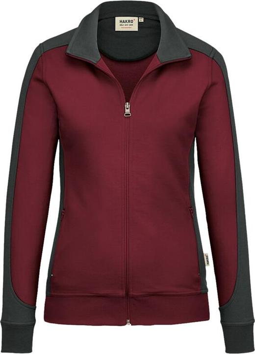 Immagine prodotto Hakro Giacca da donna in felpa a contrasto rosso vino/antr. 2XL (XXL)