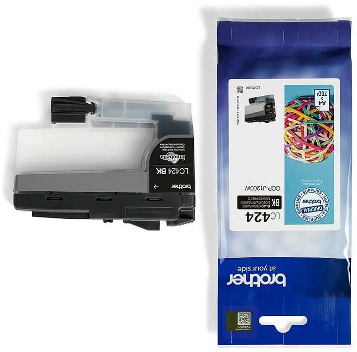 Actual product image Brother LC-424BK Ink Cartridge - Black (FC)