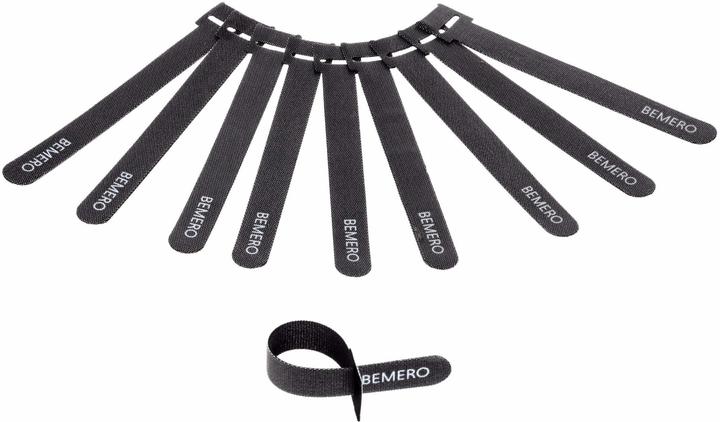 Bemero Klett-Kabelbinder 16015BK-MP 10 Stk. (Klettkabelbinder, 160 mm, 10 Stk.)