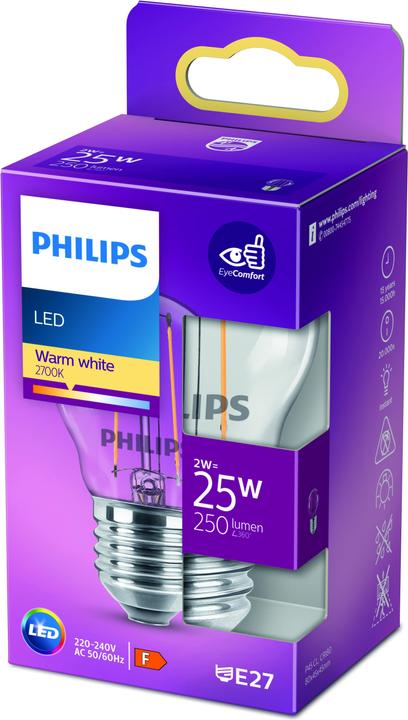 Immagine prodotto Philips Lampada (E27, 2 W, 250 lm, 1 x, E)