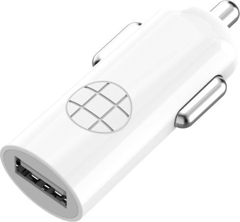 Produktbild Budi Ładowarka samochodowa USB (Biały)
