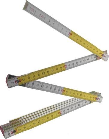 Actual product image Benson Folding Ruler 2 Metre Wood Wooden Stick