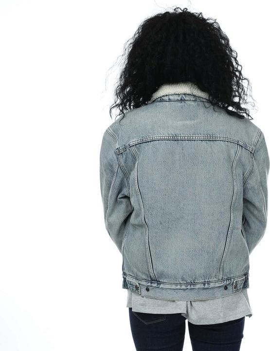 Actual product image Levis Womens/Ladies Ex-Boyfriend Sherpa Trucker Jacket (32 D)