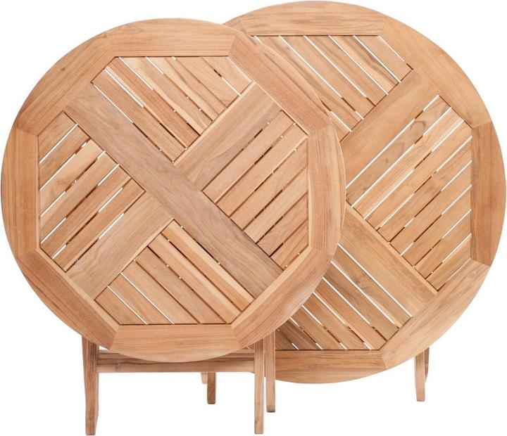 Produktbild Zebra Poker Klapptisch Ø 50cm Teak (50 cm)