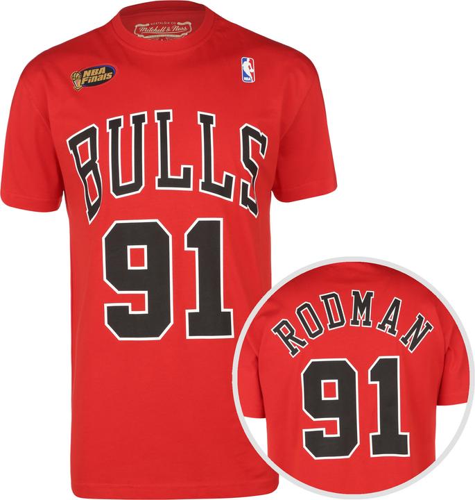 Actual product image Mitchell & Ness Chicago Bulls Dennis Rodman T-Shirt Men (L)