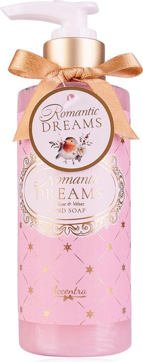 Produktbild Accentra Seifenspender mit Handseife ROMANTIC DREAMS, Duft: Tea Rose & Velvet (Flüssigseife, 200 ml)