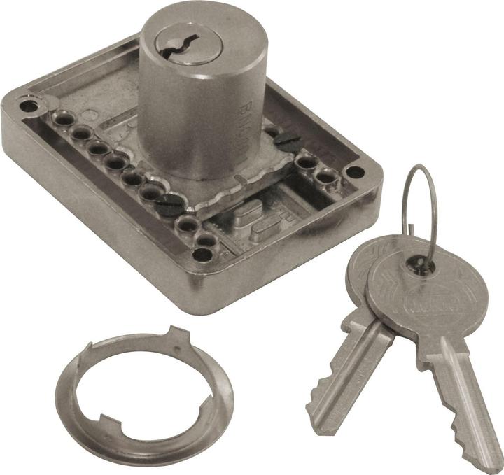 Produktbild Junie 2828 Zylinder-Kastenschloss Sperre BN 0104, Zylinder Messing vern. matt