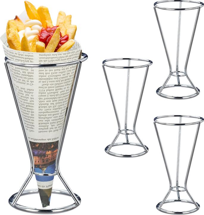 Image du produit Relaxdays 4x cornets-de-frites