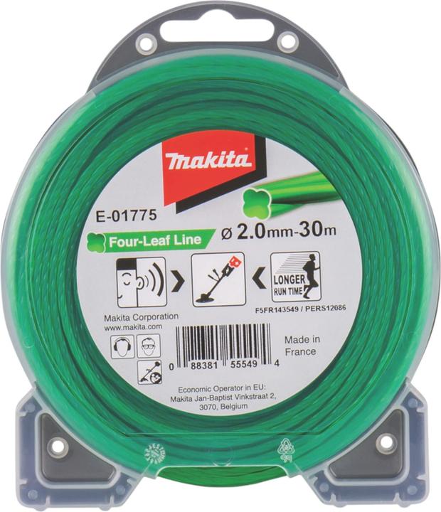 Immagine prodotto Makita Four Leaf Line (Pioniere delle erbacce, Lenza per tagliabordi + rocchetto di lenza)