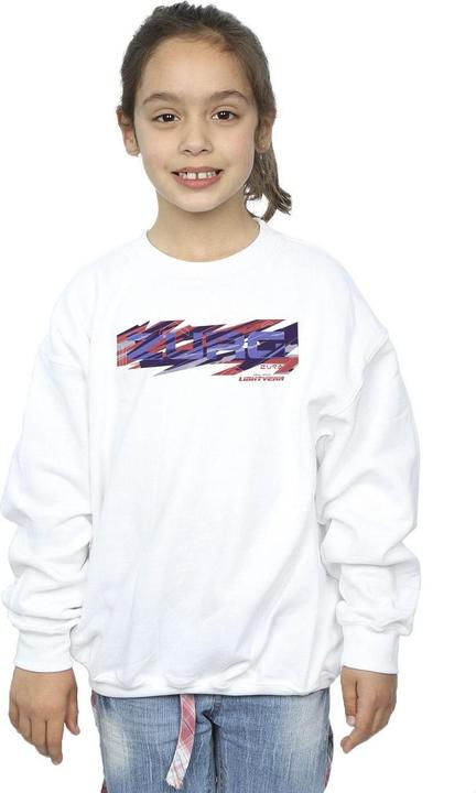 Actual product image Disney Girls Lightyear Zurg Graphic Title Sweatshirt (128)