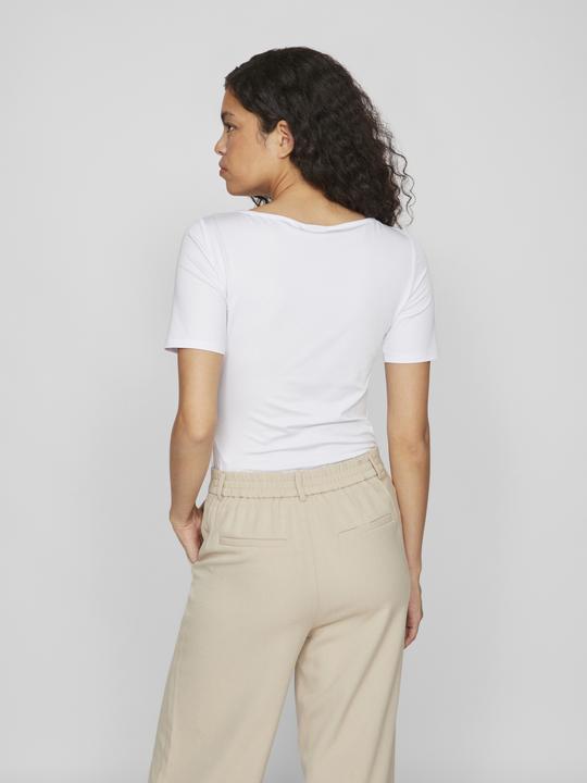 Actual product image Vila Boat-neck top with short sleeves (XS)