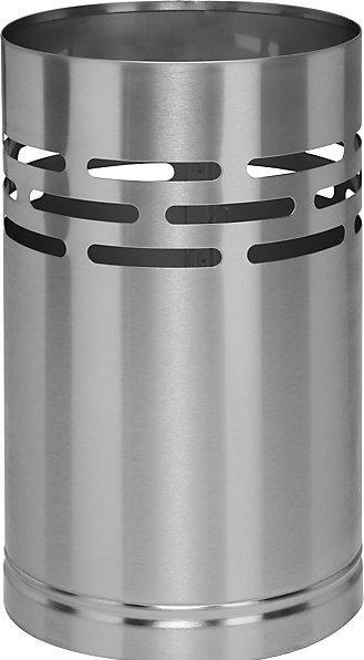 Actual product image kaiserkraft Wastebasket, stainless steel satin brushed (14 l)