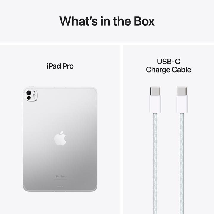 Actual product image Apple iPad Pro 2024 11 Nanotexturglass (M4) (5G, 11", 1000 GB, Silver)