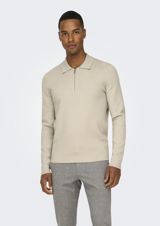 Produktbild Only & Sons Onscooper Reg Ls 12 Half Zip Polo (XL)