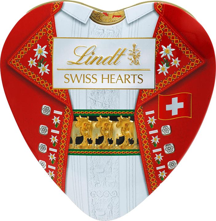 Actual product image Lindt Souvenir hearts milk heart tin traditional costume edition (90 g)