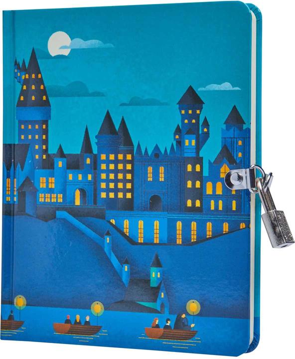 Image du produit Harry Potter: Hogwarts Castle Glow-in-the-Dark Lock & Key Diary (Couverture rigide)
