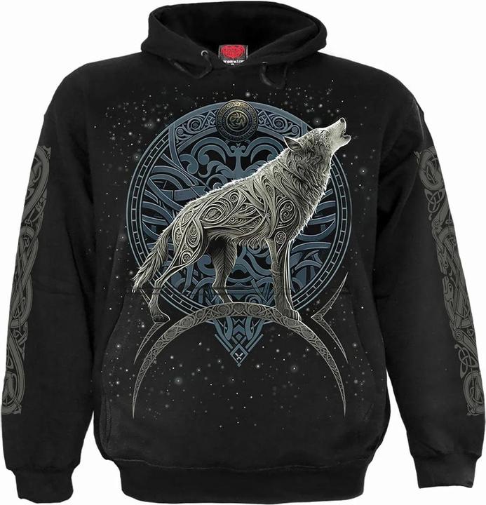 Spiral Celtic Wolf Kapuzenpullover