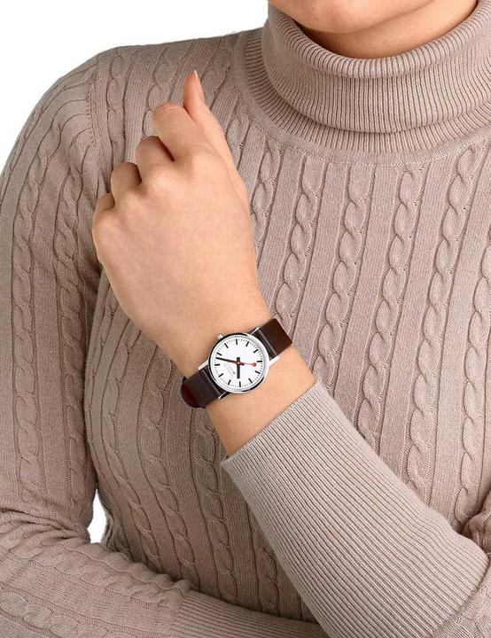 Produktbild Mondaine Classic - Vegan poliert (Analoguhr, Swiss Made, 30 mm)