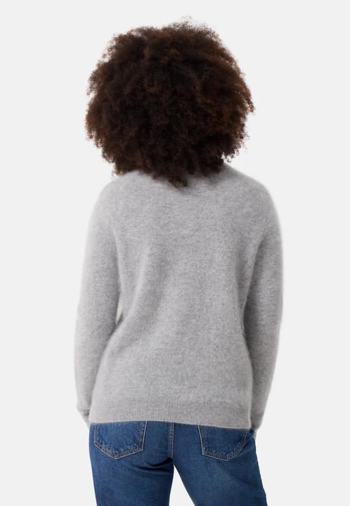 Produktbild Cash-Mere Brushed Kaschmir Pullover mit kurzem Stehkragen (XS)