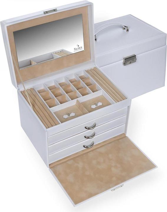 Produktbild Sacher M8.001.012043 - Schmuckkoffer Victoria vario wei Leder