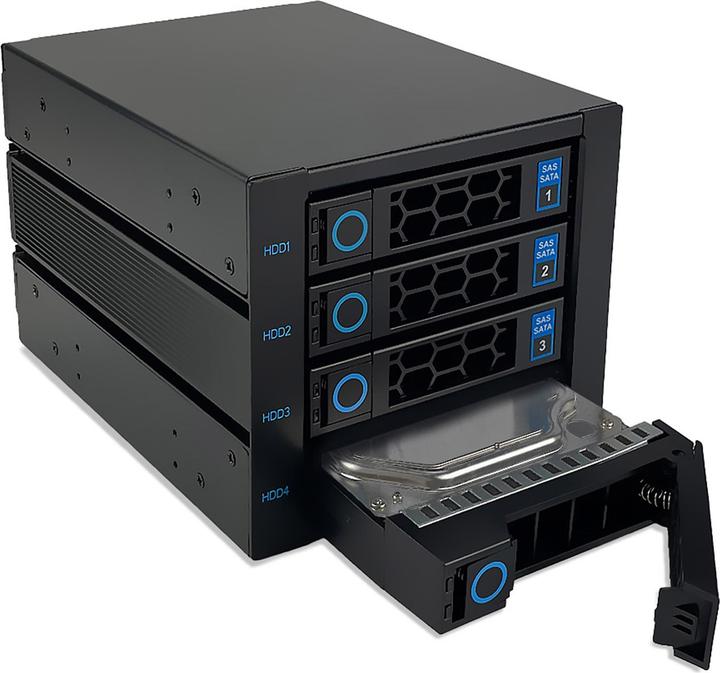 Actual product image Fantec WR-C3141-12G Backplane for 4x 3.5/2.5 HDD/SSD (3.5", 2.5")