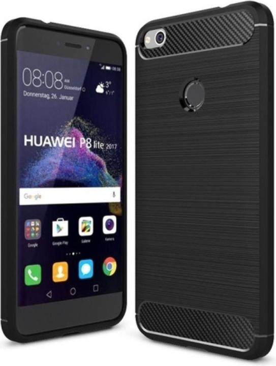 Actual product image Screenguard Huawei P8 Lite 2017 Cover Carbon Brushed Soft TPU (Huawei P8 Lite (2017))