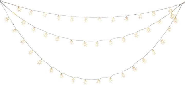 Produktbild Konstsmide LED-Lichtervorhang Schneeflocken, 44 LED, 1.25 m, Outdoor (1.25 m)