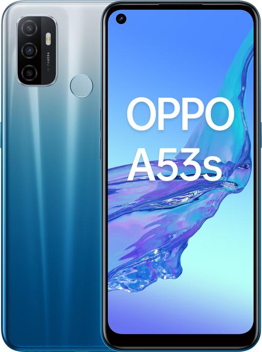 Produktbild OPPO A53s (128 GB, Fancy Blue, 6.50", Dual SIM, 13 Mpx, 4G)