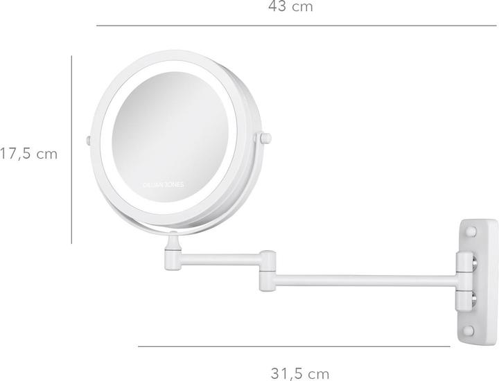 Actual product image Cimi Gillian Jones - Double-sided wall mirror - White - 17.5 cm