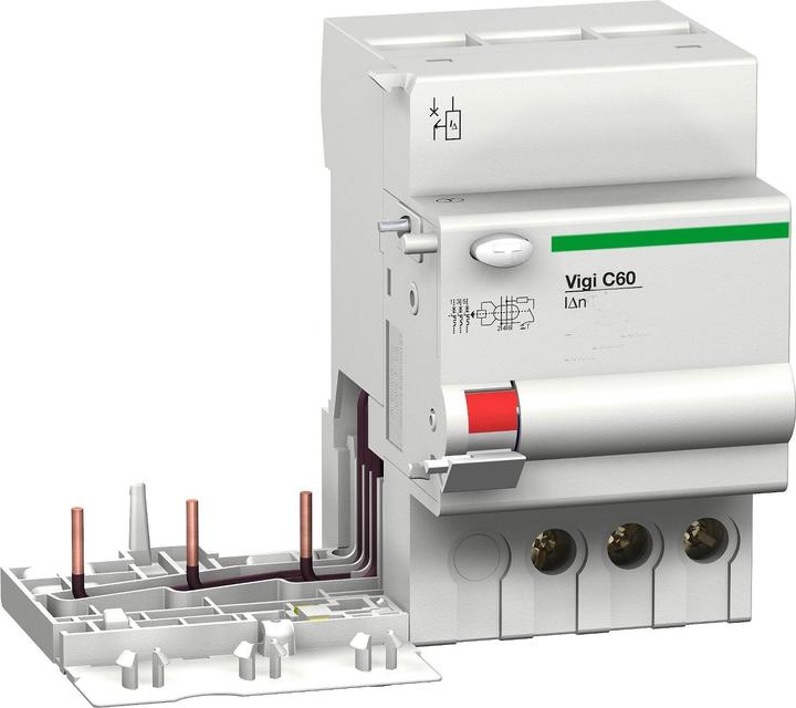 Actual product image Schneider Electric M9V11363 M9 VIGI C60 3P 63A 30MA AC RCD block