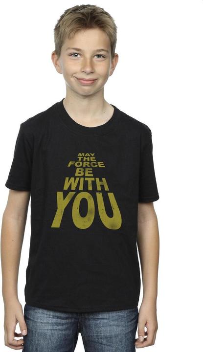 Image du produit Star Wars - T-shirt MAY THE FORCE BE WITH YOU - Garçon (152, 158)