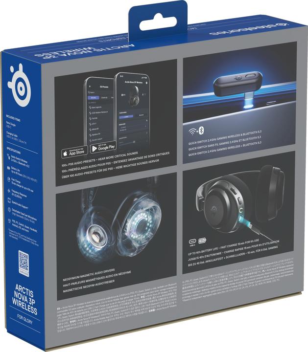 Actual product image SteelSeries Arctis Nova 3PW Black (Wireless)
