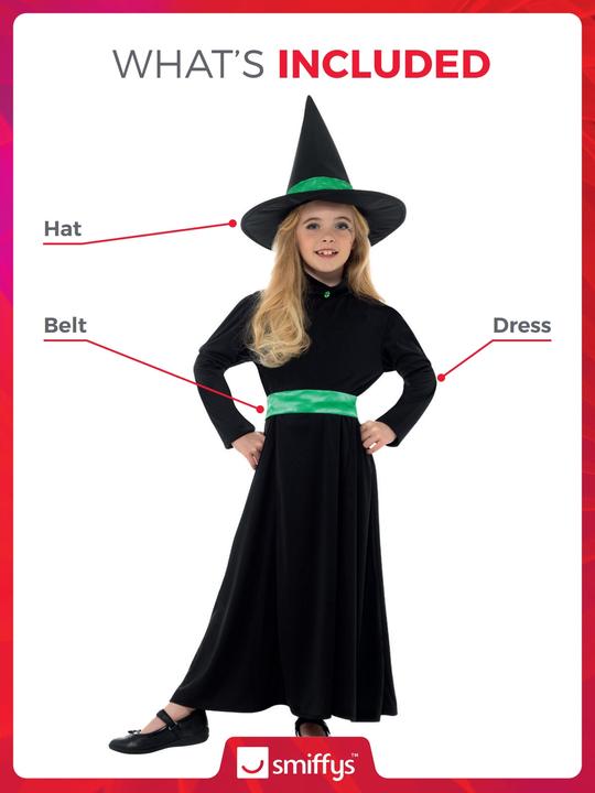 Actual product image Smiffys Wicked Witch Costume (L)