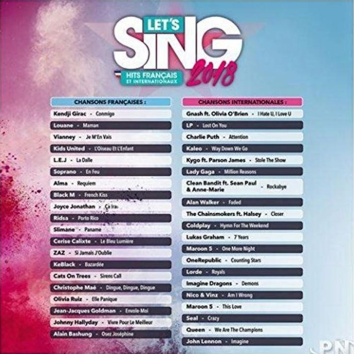 Image du produit Plaion Let's Sing 2018 (FR) (PS4, FR)