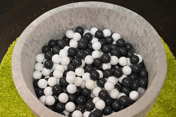 Image du produit Knorrtoys Bällebad soft - "Grey" - 300 balls grey/creme (ca. 6cm Durchmesser)